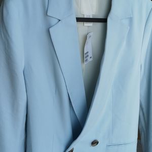 H&M blazer in baby blue
